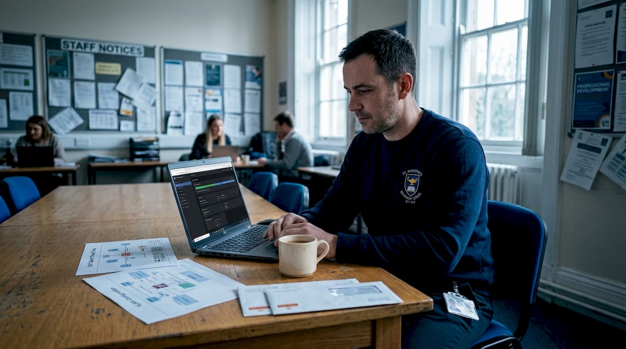 School IT coordinator reviewing cloud service settings